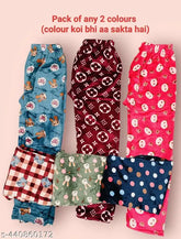 Fleece winter wear pajama set (2 pack), vibrant colors for daily/night use. Cozy fleece pajamas, India origin